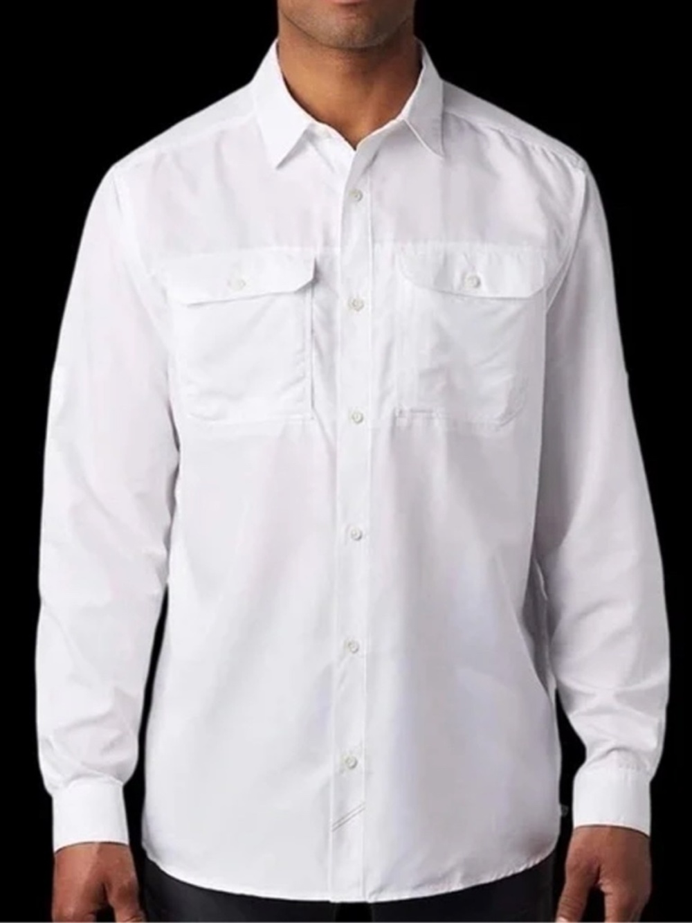 Mountain HardWear Shirt Lightweight Long Sleeve Utility UPF 50 Hard Wear
